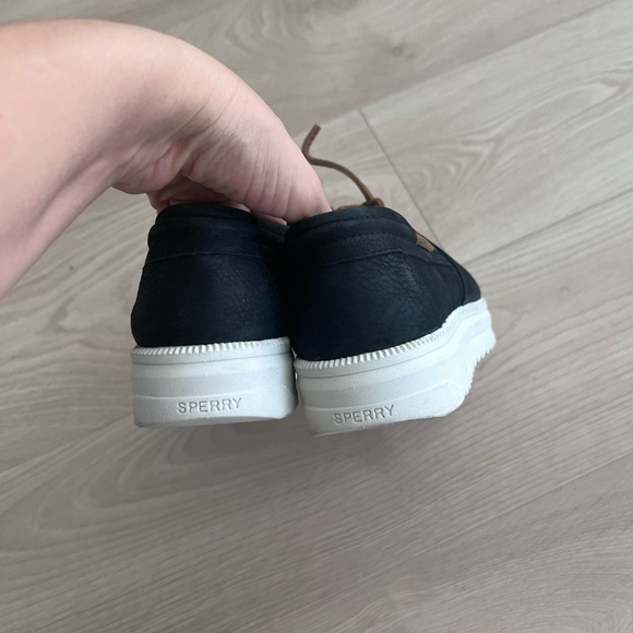 Sperry Plushstep platform Leather Boat loafer - Picture 10 of 12